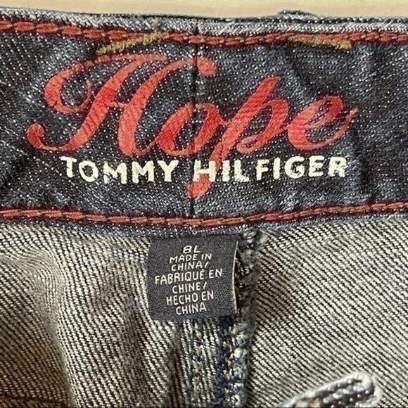 Tommy Hilfiger Medium Wash Mid Rise Baby Boot Leg Women's Jeans Size 8L - Picture 6 of 10